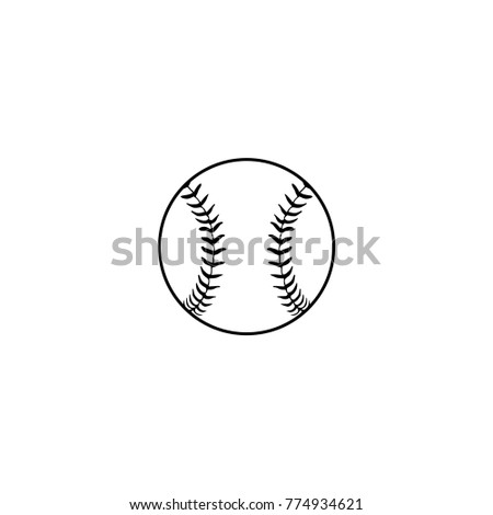 Baseball Illustration vector icon