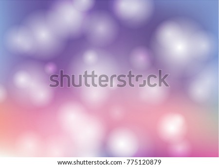 Abstract bokeh light blurred circles on colorful background