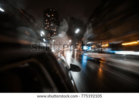 Night  taxi ride