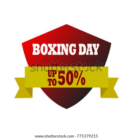 Boxing day sale tag vector