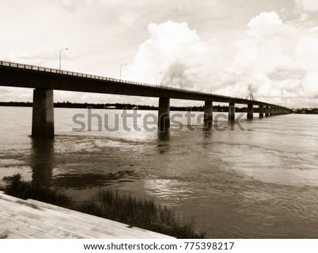 River Bridge is a beautiful black and white.
