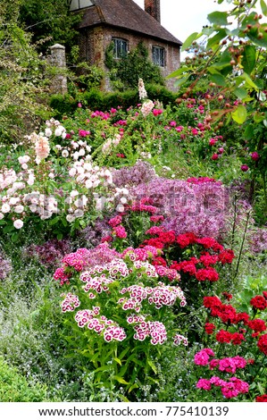  Sissinghurst castle garden in summer England Royalty-Free Stock Photo #775410139