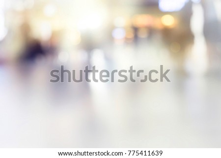 defocused lights with white blur abstract background