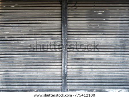 Corrugated metal sheet,Slide door ,Roller shutter texture 