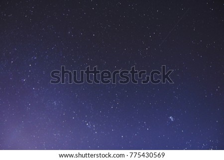 beautiful night sky and stars as background