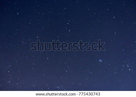 beautiful night sky and stars as background