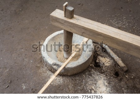 Rice milling - equipment and method of pounding