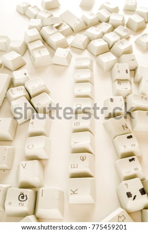 Alphabet numbers and some other keyboard keys shot