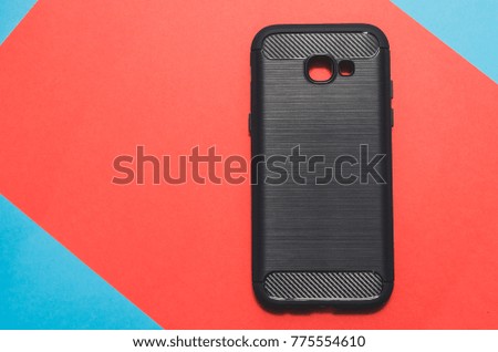 Phone Case on Colored Background
