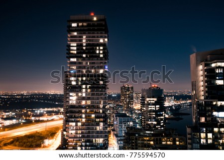 Toronto Night Buildings