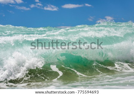 Breaking waves, Sydney Australia