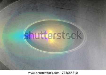 Modern abstract background with phenomenon rainbow colors fragments in selective focus