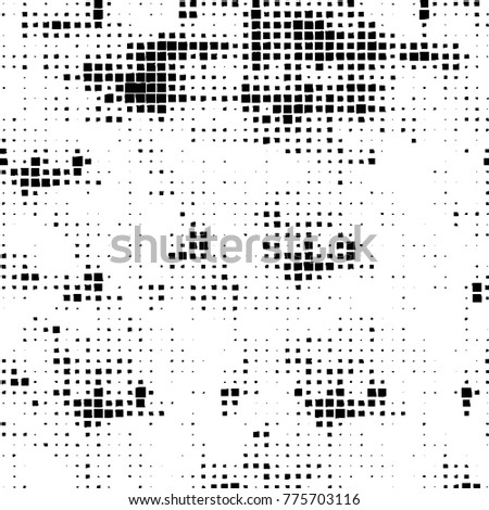 Grunge black and white pattern. Abstract monochrome vector background. Texture for print and design