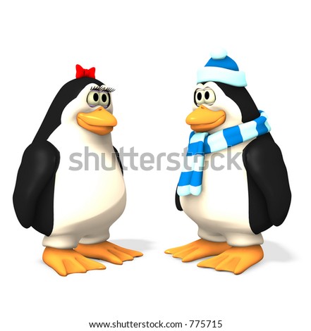 penguin set w/clipping mask