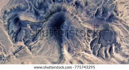 On, off, abstract photography of the deserts of Africa from the air. aerial view of desert landscapes, Genre: Abstract Naturalism, from the abstract to the figurative, contemporary photo art