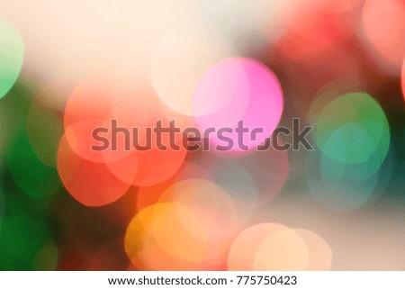 beautiful colors bokeh defocused abstract background for Christmas New Year and celebrations event
