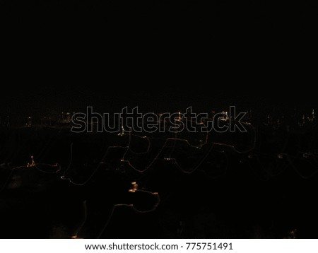 Abstract background of Long exposure vehicle light trails, night photography, noisy and blurred, Beautiful designs