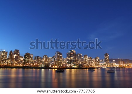 Vancouver's Skyline Bathed in Twilight