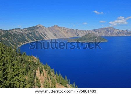 Landscape in Crater Lake National Park, Oregon, USA
