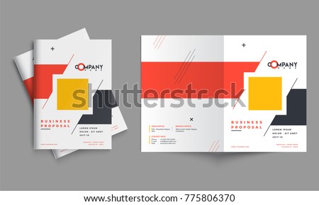Modern clean cover for business proposal, annual report, brochure, flyer, leaflet, corporate presentation Royalty-Free Stock Photo #775806370