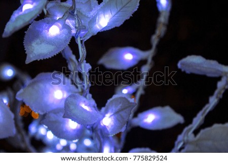 Christmas light garland decoration celebration