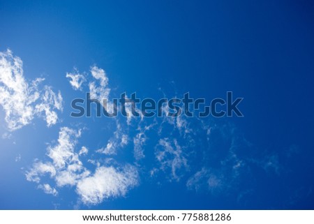 Beautiful sky with clouds in the morning
