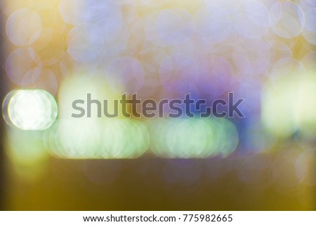 Abstract bokeh lights of the night city for background