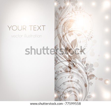 Classical wall-paper with a flower pattern for retro design. vector.