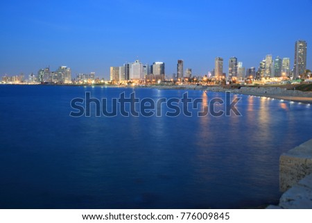 View of Tel Aviv skyline from Jaffa port