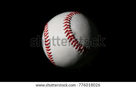 Baseball Isolated on Black