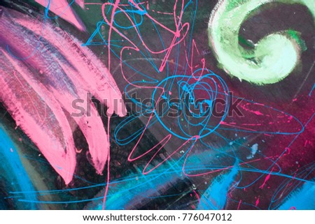 texture of paint on fabric, handmade, bright colors for good mood, for background and for any creativity