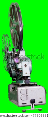 A movie projector is an opto-mechanical device for displaying motion picture film by projecting it onto a screen. The first cinematography projection was invented by British photographer in 1879 year.