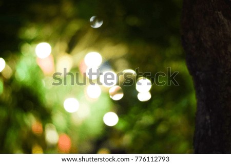 Abstract And Background Light with Nature