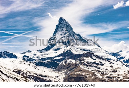 Swiss Alps Matterhorn Royalty-Free Stock Photo #776181940