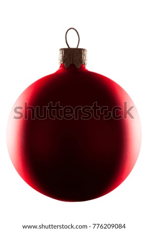 Christmas ball for a tree isolated on a white background