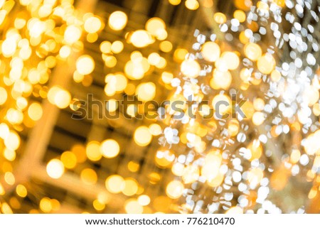 Golden light bokeh background.