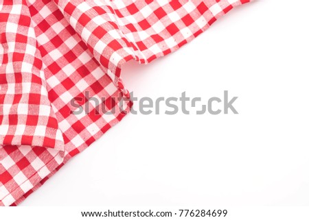 kitchen cloth (napkin) isolated on white background