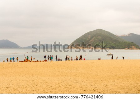 Hong Kong - May 20, 2017, Editorail use only; View Repulse Bay beach in the southern part of Hong Kong Island