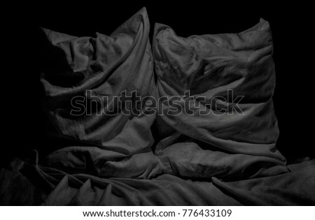Pillows with creases  Royalty-Free Stock Photo #776433109