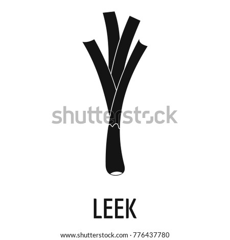 Leek logo icon. Simple illustration of leek vector logo icon for web Royalty-Free Stock Photo #776437780