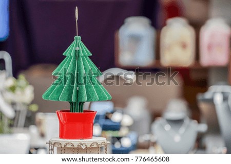 Christmas tree paper craft for decoration.