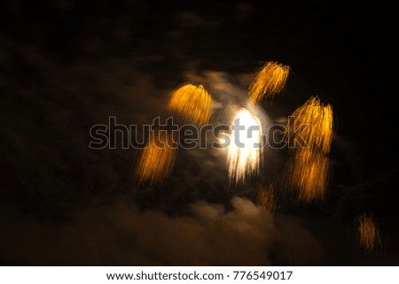 Fireworks on Bahrain National Day, December 16, 2017