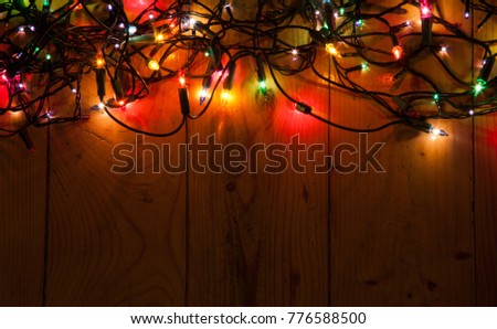 colorful christmas lights 