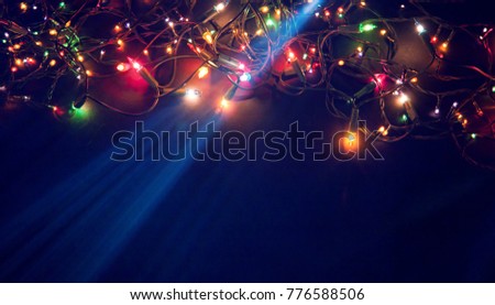 colorful christmas lights 