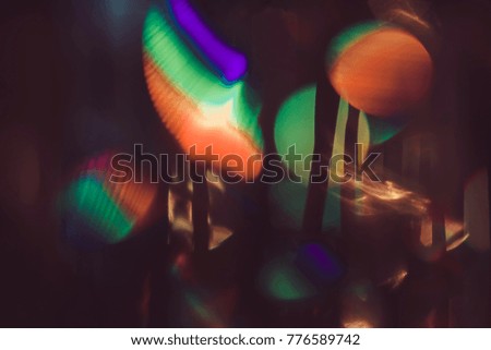 blurred lights of a New Year tree