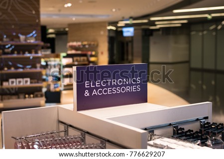 Electronics and accessories store