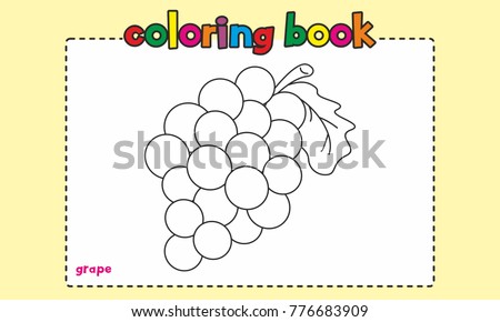 Grape Coloring Book For kids/children