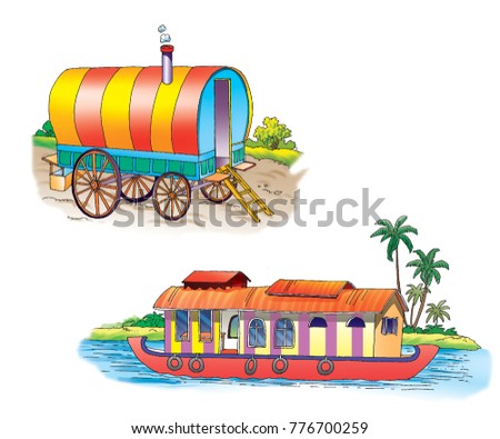 illustration of boat