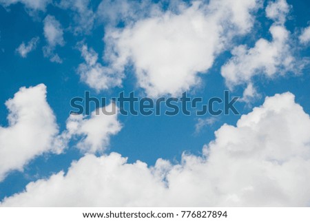 blue sky with cloud 