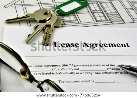 An concept Image of a Lease Agreement